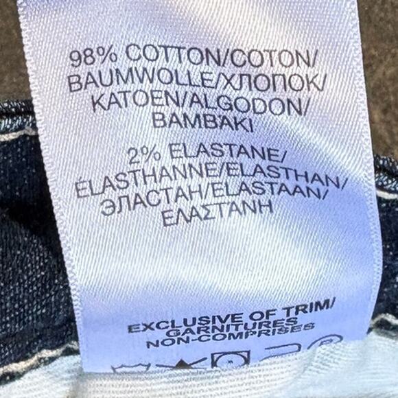 Silver Jeans Cut Off Denim Jean Shorts Womens 26 Blue Distressed Dark Stretch 2" - Picture 6 of 8